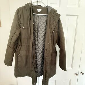 Barney’s New York Olive Quilted Women's Jacket
